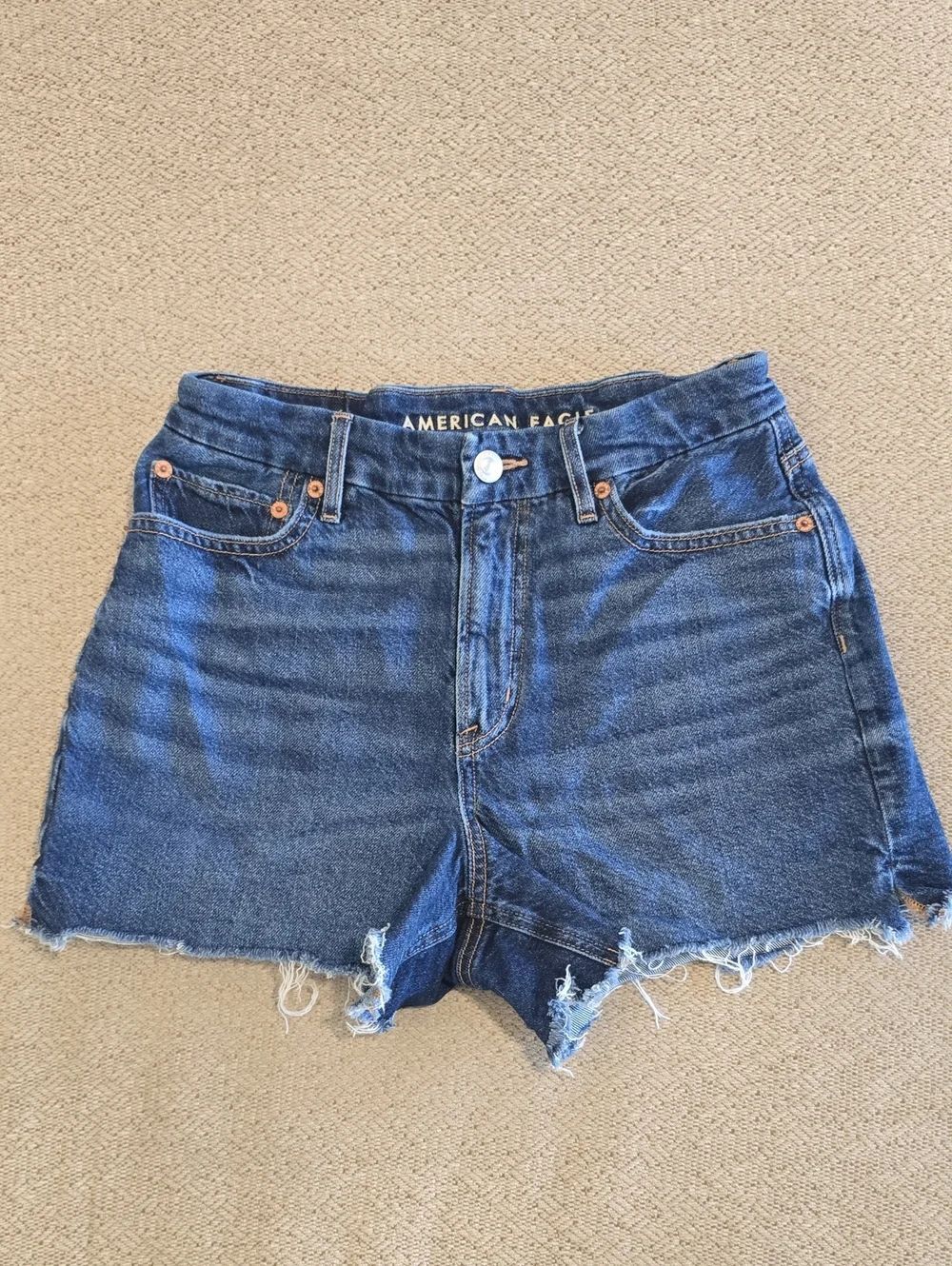 American Eagle Curvy Relaxed Strigid Jean Shorts - Size 2